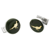 Pheasant Cufflinks - Racing Green 1